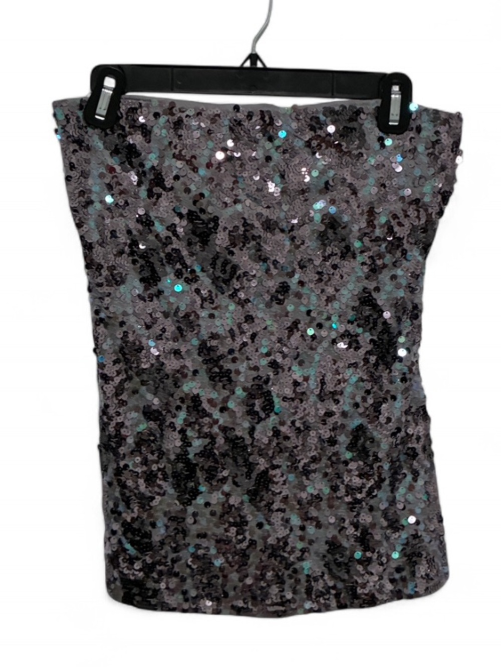 Express Fully Sequined Front Strapless Tube Top